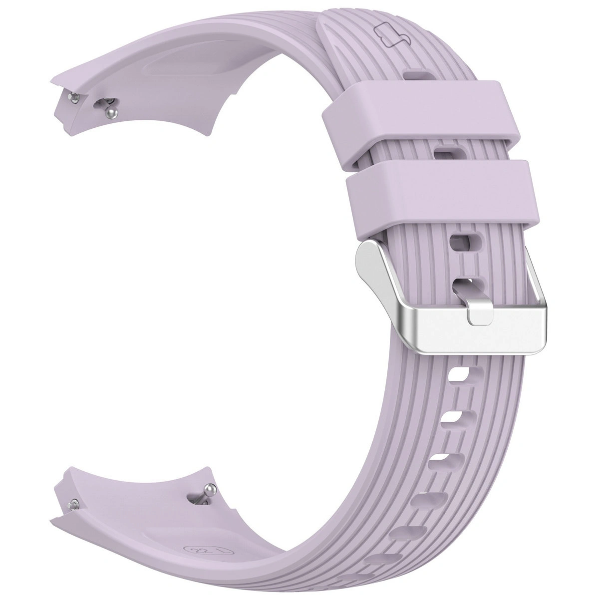 Silikonowy pasek Bizon Strap Watch Silicone T ukazany od tyłu do Huawei Watch 5 42 mm